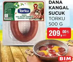 TORKU DANA KANGAL SUCUK 500 G TORKU DANA KANGAL SUCUK 500 G